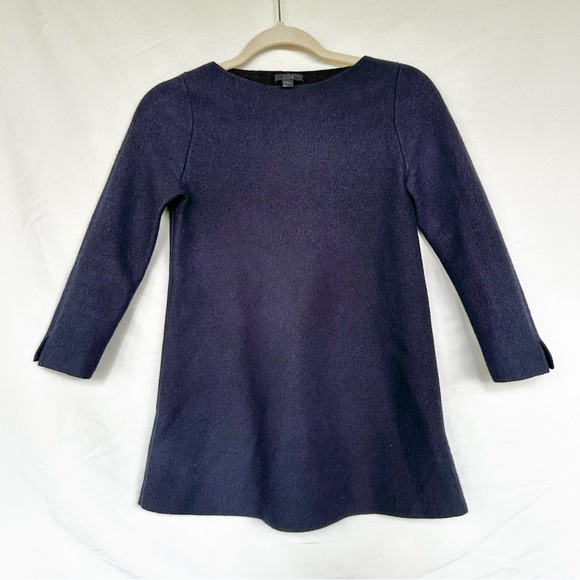 COS‎ Wool Navy Blue Tunic Sweater Size XS - Picture 1 of 4